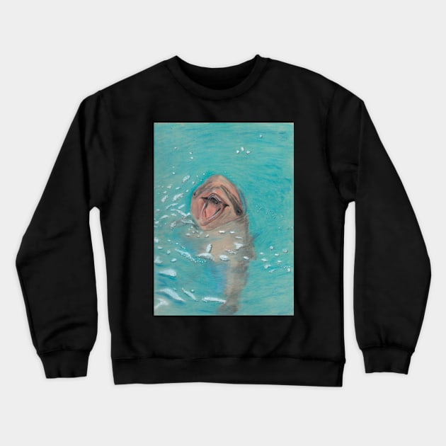 Dolphin Crewneck Sweatshirt by teenamarie23art